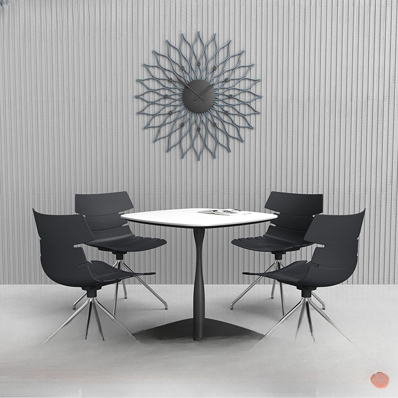 Simple reception table and chair combination, negotiation table, meeting table and chairs, office leisure living room, small