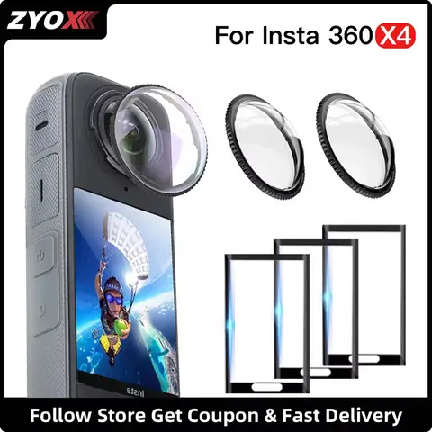 Insta360 X4 렌즈 가드 및 스크린 보호대 스크래치 방지 보호 필름, Insta 360 X4 렌즈 보호대 액세서리 키트