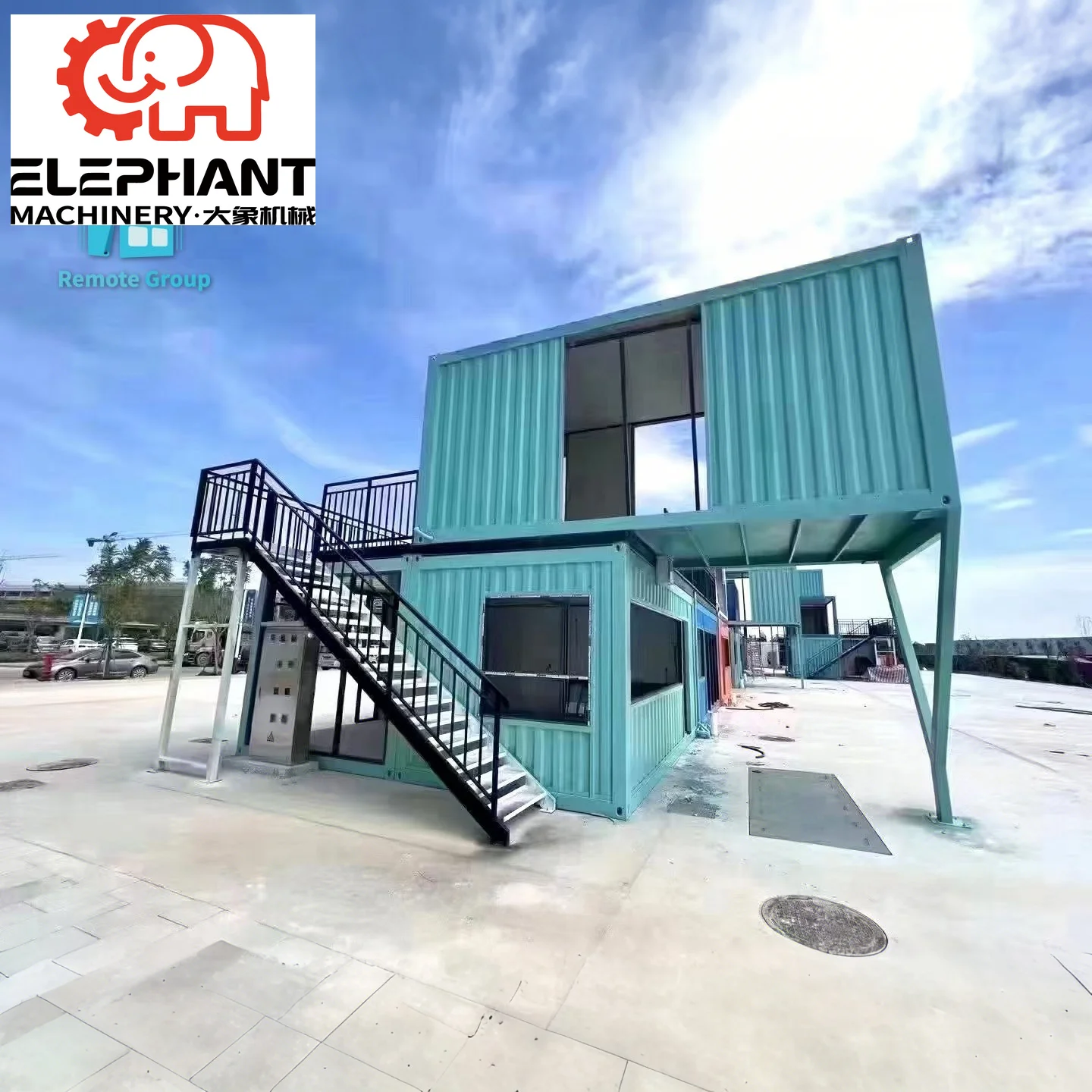 Remote Stylish and Practical Container Houses Aesthetic and Functional Home Design for Shops Coffe Restaurant