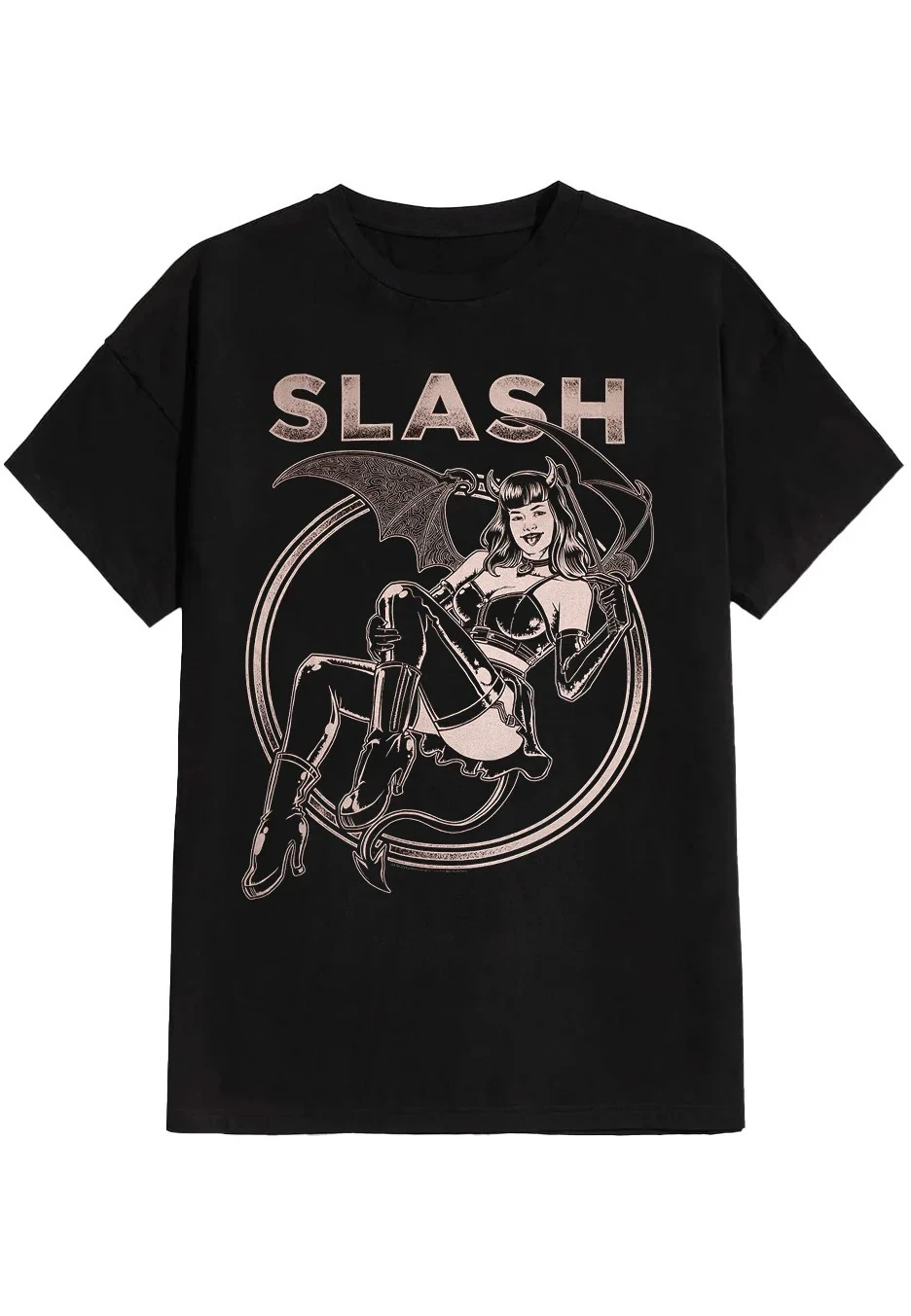 

Slash Devil Girl Street Trend Одежда с узором и принтом Летние элитные брендовые хлопковые мужские и женские футболки с короткими рукавами