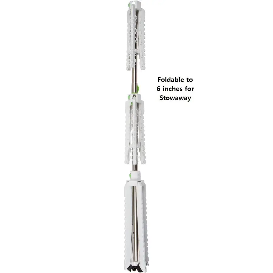 Capacity Garment amp Clothes Drying Rack, AdjustableHeight, 120 Pieces of Clothes, Stainless Steel, 4 Caster Wheels