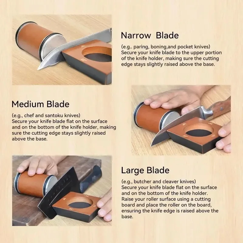 4 Angles Rolling Knife Sharpener With Industrial Diamond Whetstone Straight Edge Sharpening Kit For Chef Knives