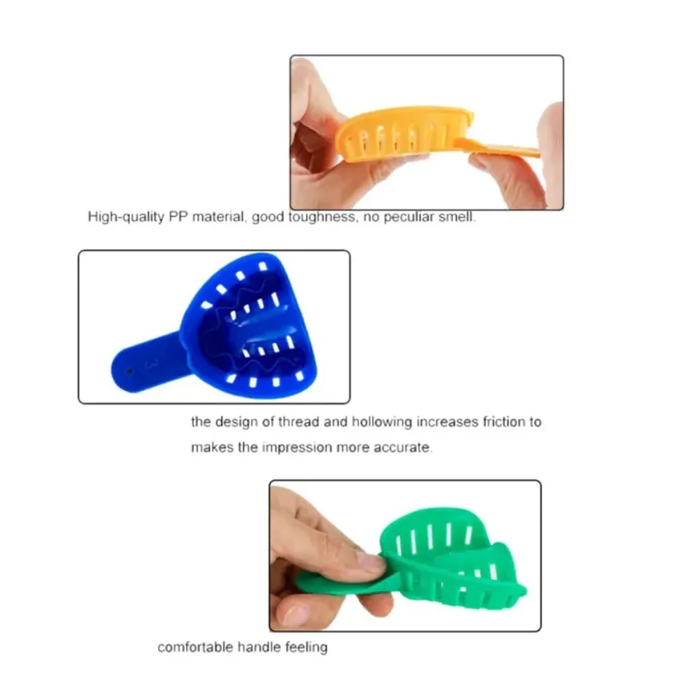 Dental Tray for Children and Adult Color Tray Dentist Tools Dentistry Materials Different Sizes and Colors
