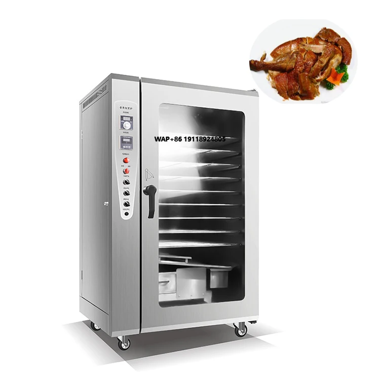 Automatic Industrial Gas Heating Chicken Oven Stainless Steel Grilling Cooking Smokers BBQ Meat Smoker Oven Meat Smoking Oven