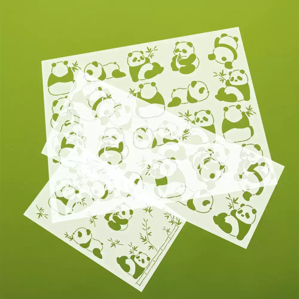 Sashiko Stencils Quilting Templates anda series Reusable PET traditonal Patterns for Embroidery Fabric drawing tool