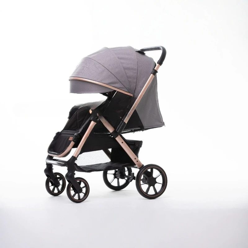 

With plate cart, reversing four-wheeled baby, easy to go out with umbrella, high-view foldable cart