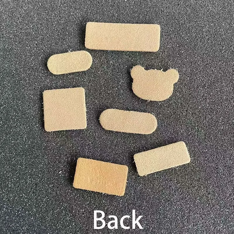 Etiquetas de cuero infantiles oso y conejo para coser parches - imagen 5
