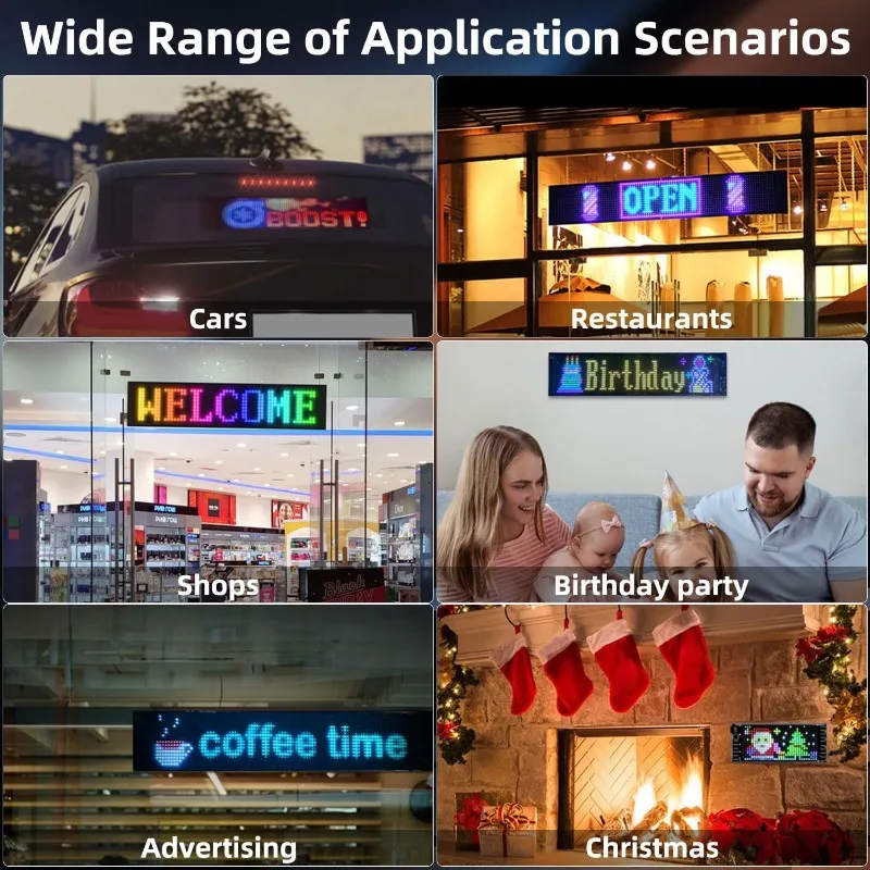 Diable yeux lumière LED oeil dynamique Flexible écran intelligent lampe colorée doux bricolage écrans d'affichage flexibles pour pare-brise de voiture