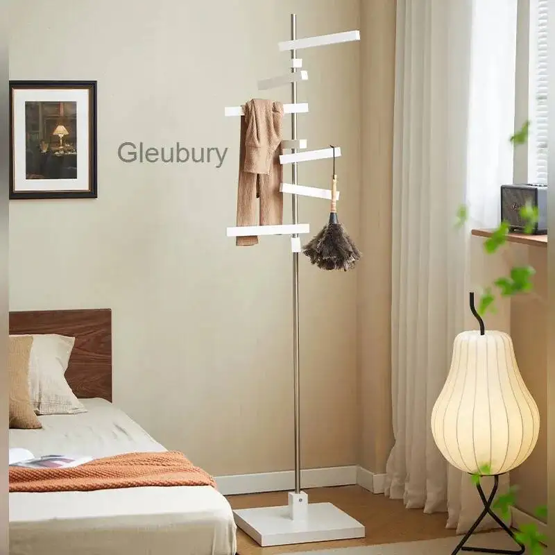 Low Profile Vertical Clothes Racks Floor Shop Apartments Nordic Clothing Rack Living Room Design Perchero De Ropa Room Furniture