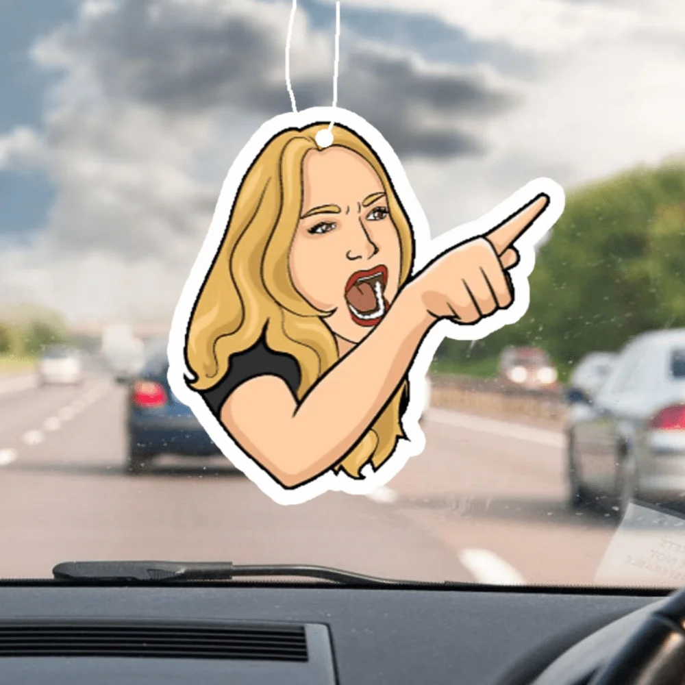 Angry Woman Venting Car Scent Hanger - 