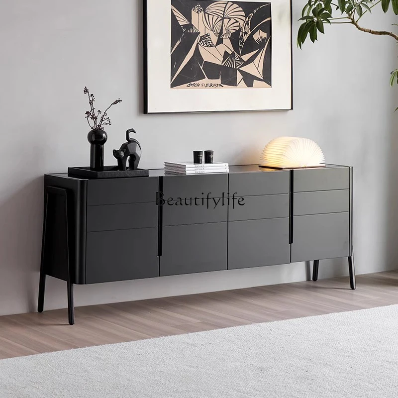 

Vintage Style Solid Wood Sideboard Cabinet Living Room Storage Simple Entryway Cabinet