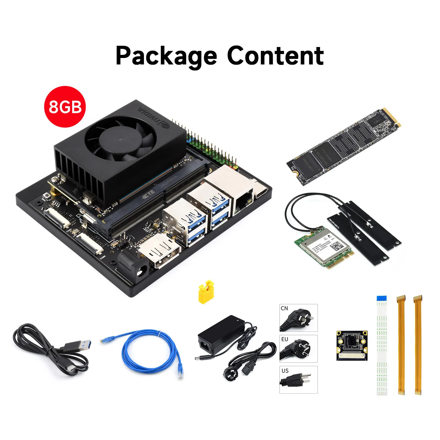 

Jetson Orin Nano AI Development Kit For Embedded And Edge Systems, Options for 4GB/8GB Memory Jetson Orin Nano Module