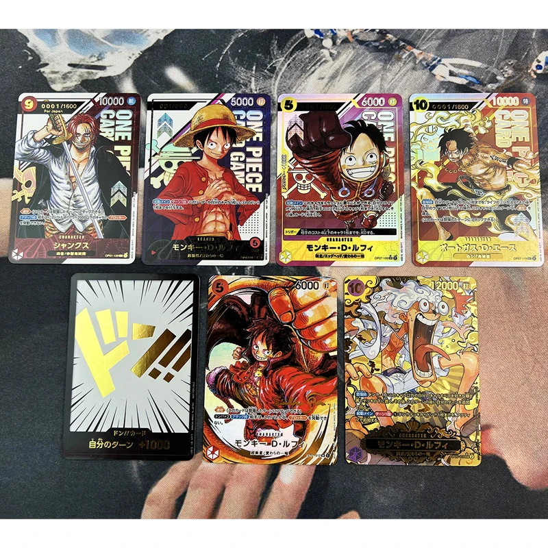 DIY قطعة واحدة بطل بطاقة أنيمي المنافسة بطاقة الكرتون احباط مختوم بطاقة لوفي بطاقة فلاش تحصيل بطاقة هدية الكريسماس #4