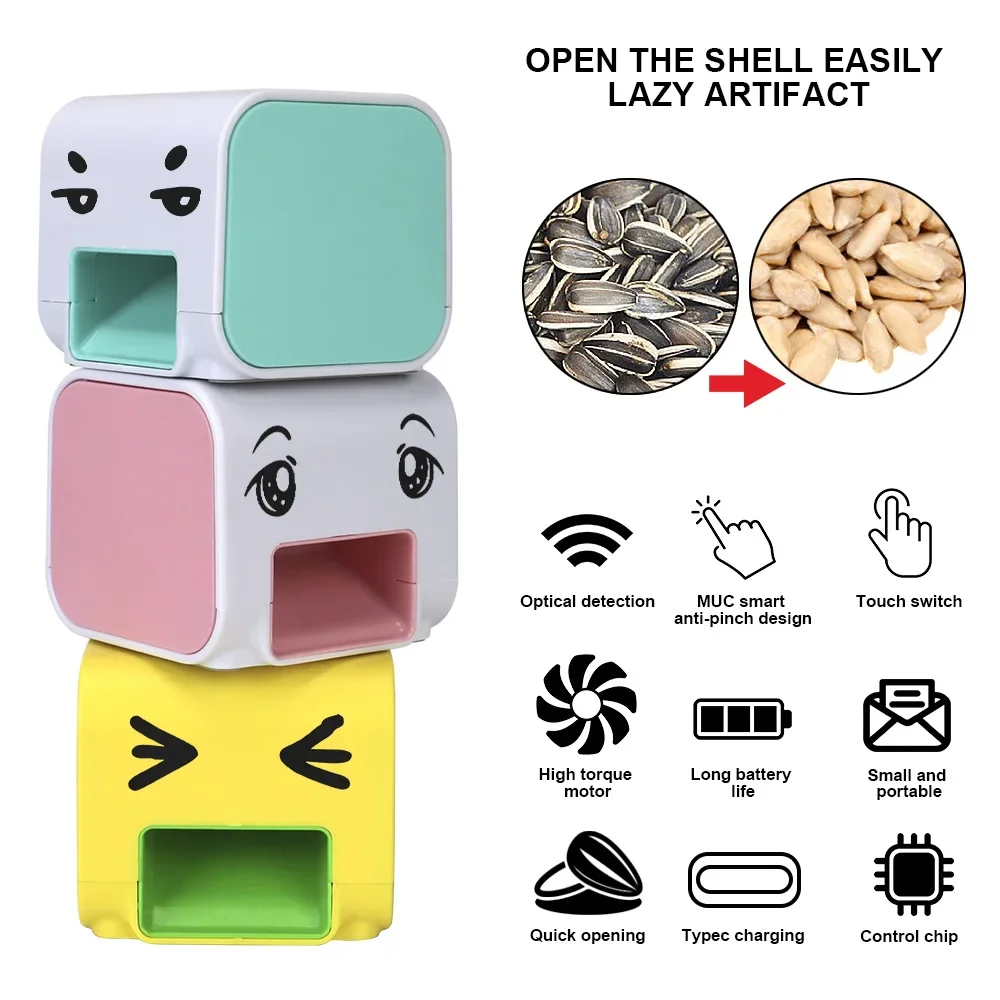 

Electric Melon Seed Machine Child Assist Kitchen Tools Shelling Machine Lazy Tool Peeling Melon Artifact Sunflower Seeds Peeler