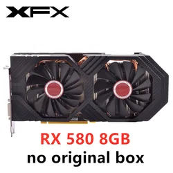 XFX RX 580 8GB Graphics Cards AMD Radeon RX580 8GB  Video Screen Cards GPU Desktop Computer Game MapI Videocard Mining RX 590