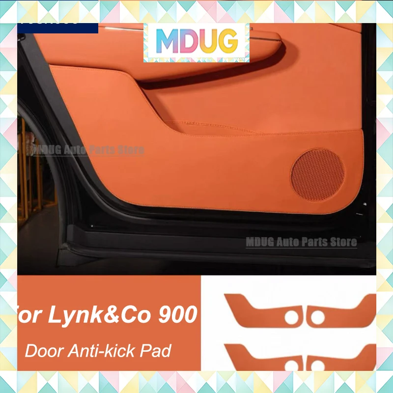 MDUG For Lynk&Co 900 Door Anti-dirty Pad Cover Leather Door Anti-kick Pad Mat Car Styling Modified Accessories