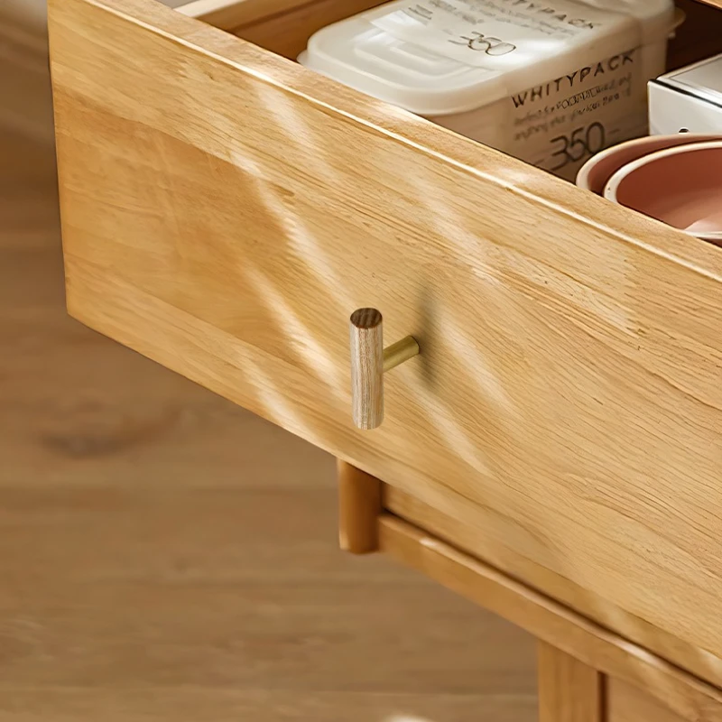 

Japanese retro rustic cabinet door handle, high-end American walnut wood handle, wooden cabinet, wardrobe door handle
