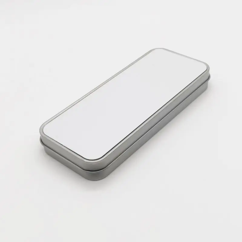 10 Pcs/Lot Sublimation Blanks Metal Pencil case Tin Pencil Box With Aluminum sheet For School Office Stationary