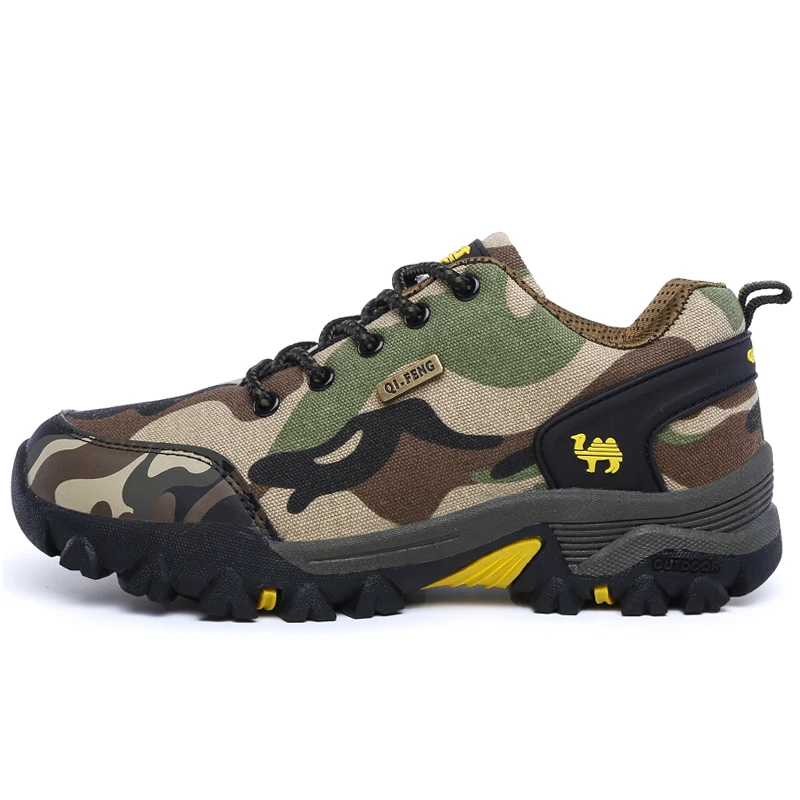Men's Outdoor Fashion Sneakers New Designers Hiking Shoes Men's Camouflage Breathable Walking Shoes Climbing Shoes for Couples