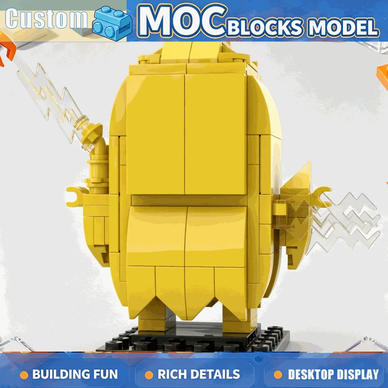 144 PCS Creative Electric Lightning Monster Figure Model Building Blocks DIY Assembly Toy Collection Display Educational Gifts