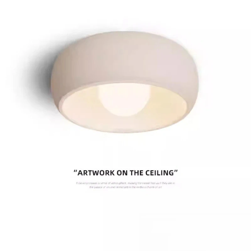 

Japanese Wabi Sabi Ceiling Light Circular LED Hallway Balcony Cloakroom Entry Aisle Ambient Light Home Decor Lighting