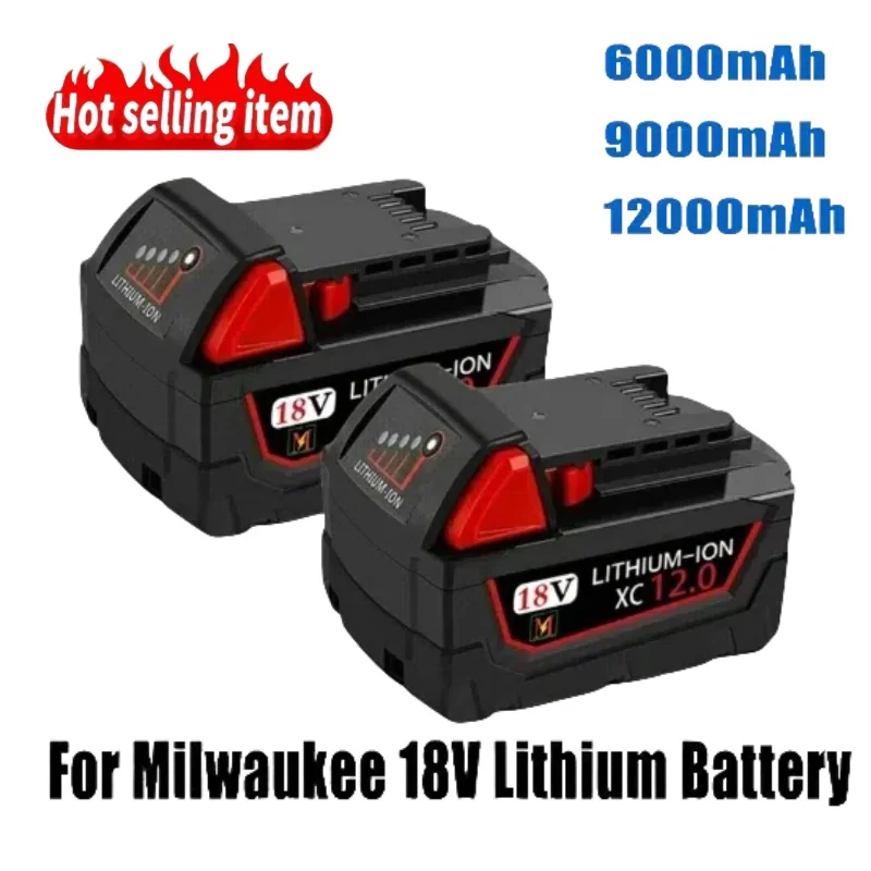 

M18 18V Replacement For Milwaukee M18B5 XC 6000mAH/9000mAH Li-ion battery 48-11-1815 48-11-1850 2604-22 2604-20