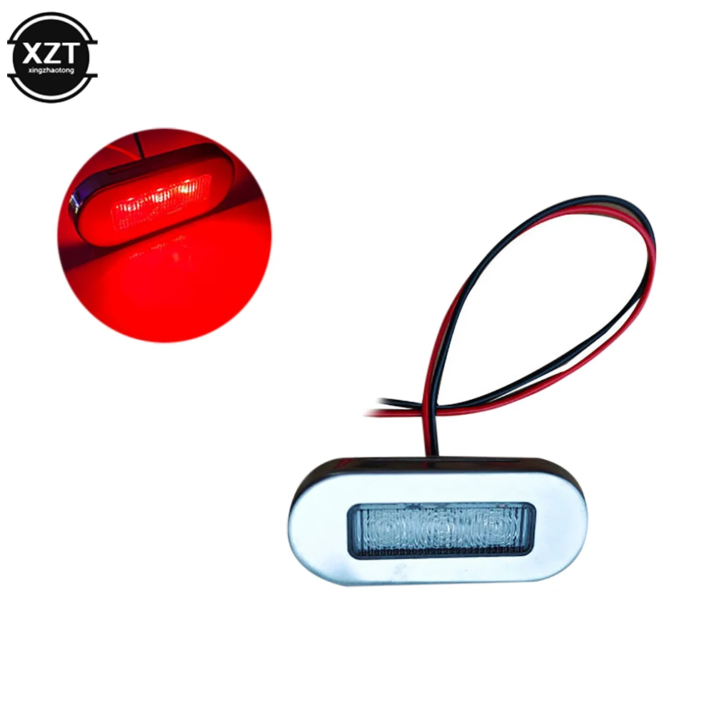 2W 12V DC 3LED Marine Boat Transom LED Stern Light Cold White LED Tail Lamp Turn Signal Lighting Boat Light Yacht