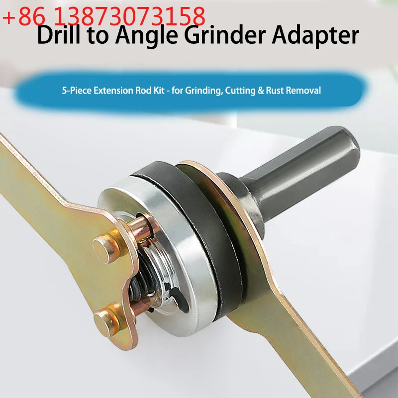 

Комплект адаптеров для дрели и угловой шлифовальной машины - превратите вашу дрель в инструмент для шлифовки/полировки/резки