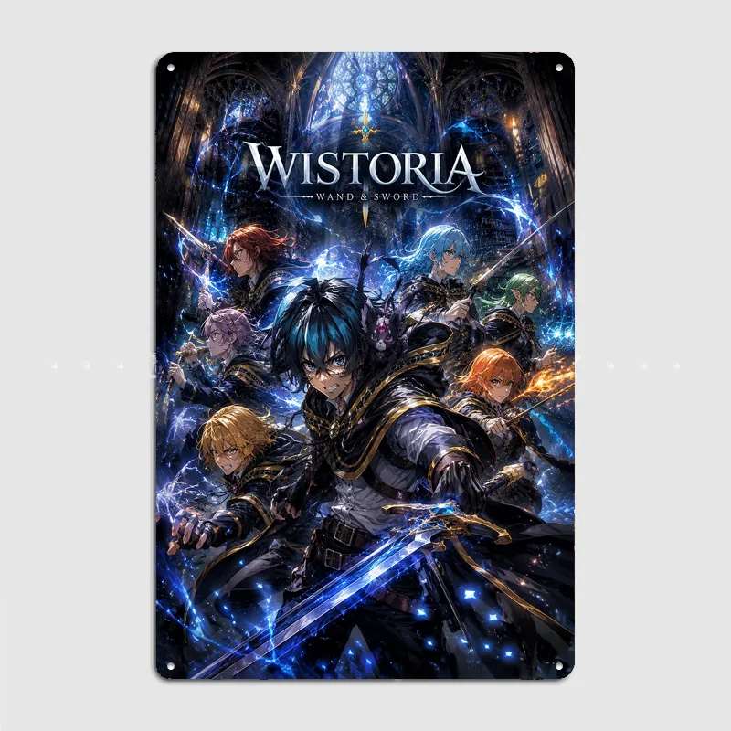 Wistoria: Wand and Sword Anime Poster Metal Sign Custom Bedroom Room Decor Home Wall Decor Posters Indoor Wall Decoration