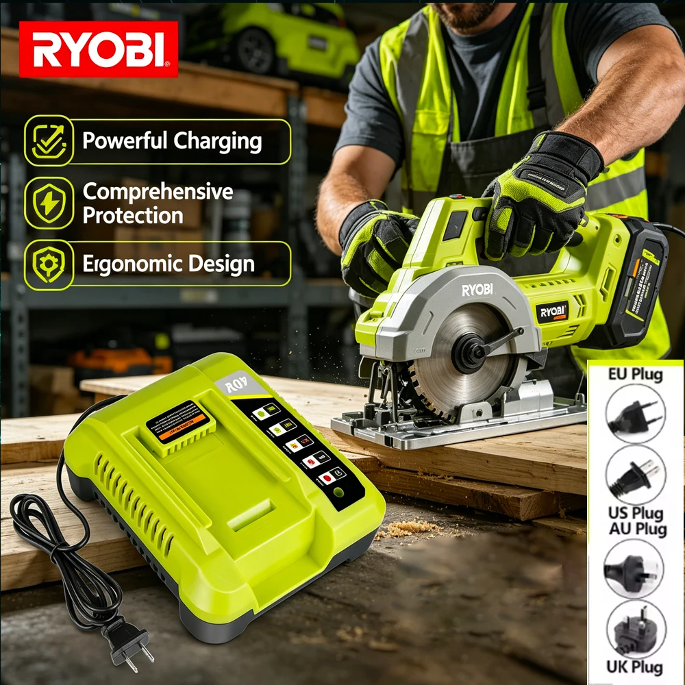 New Universal 40V Fast Battery Charger for RYOBI OP4015 OP4026 OP4026A OP4030 OP4040 OP4050 OP4050A OP401 Li-ion