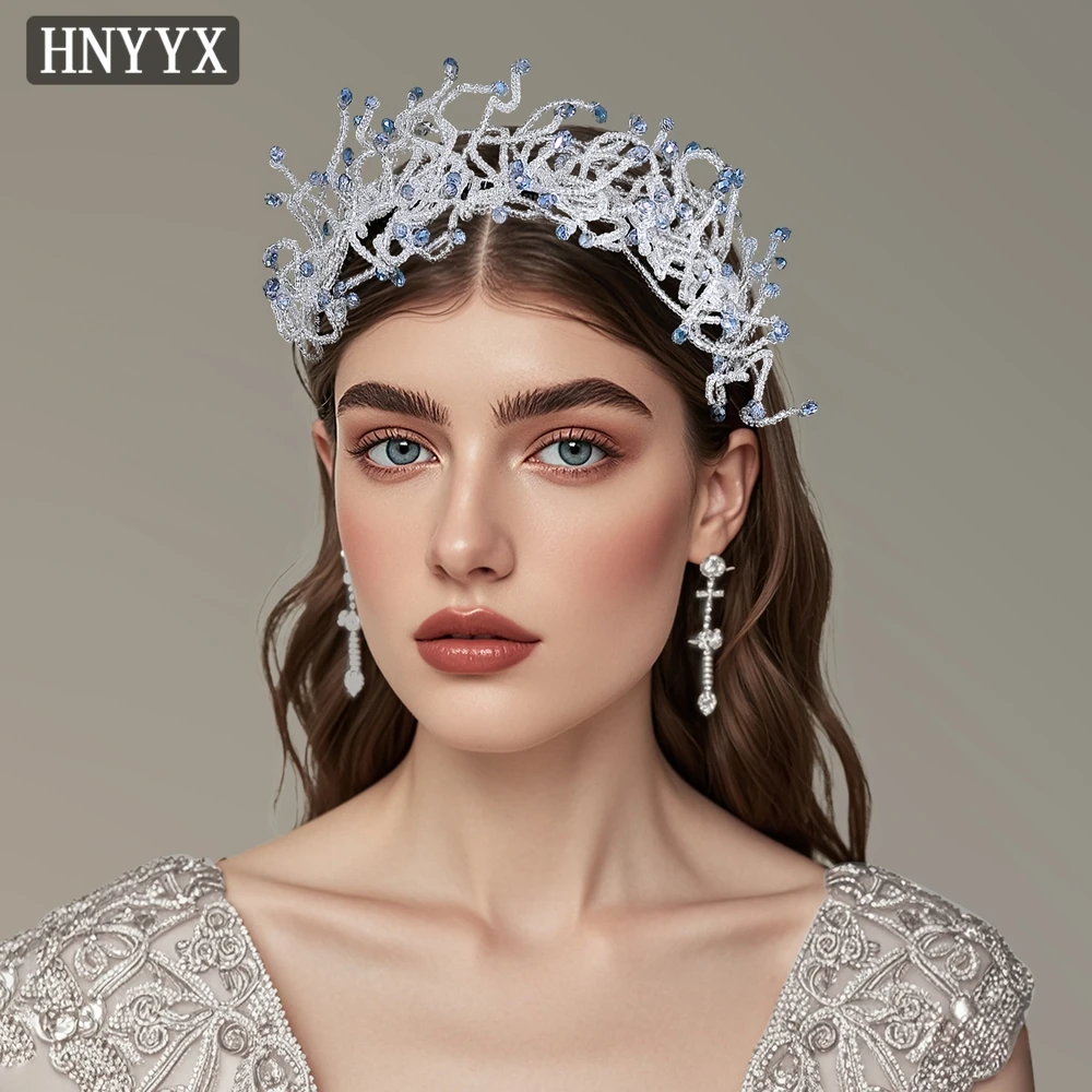 

HNYYX White Crystal Headband Unique Style Hair Accessories Fashion Hair Piece Stage Headwear Wedding Hair Jewelry A123