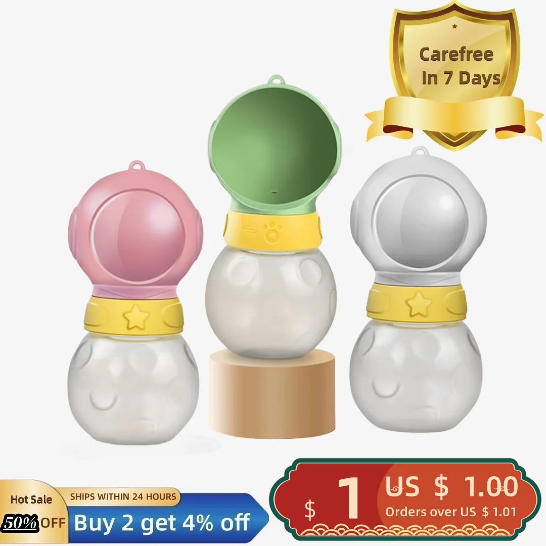 

380ML Pet Water Bottle Safe Good Sealing Leak-proof Foldable Detachable Easy to Clean Pet Cup for Outdoor Activities