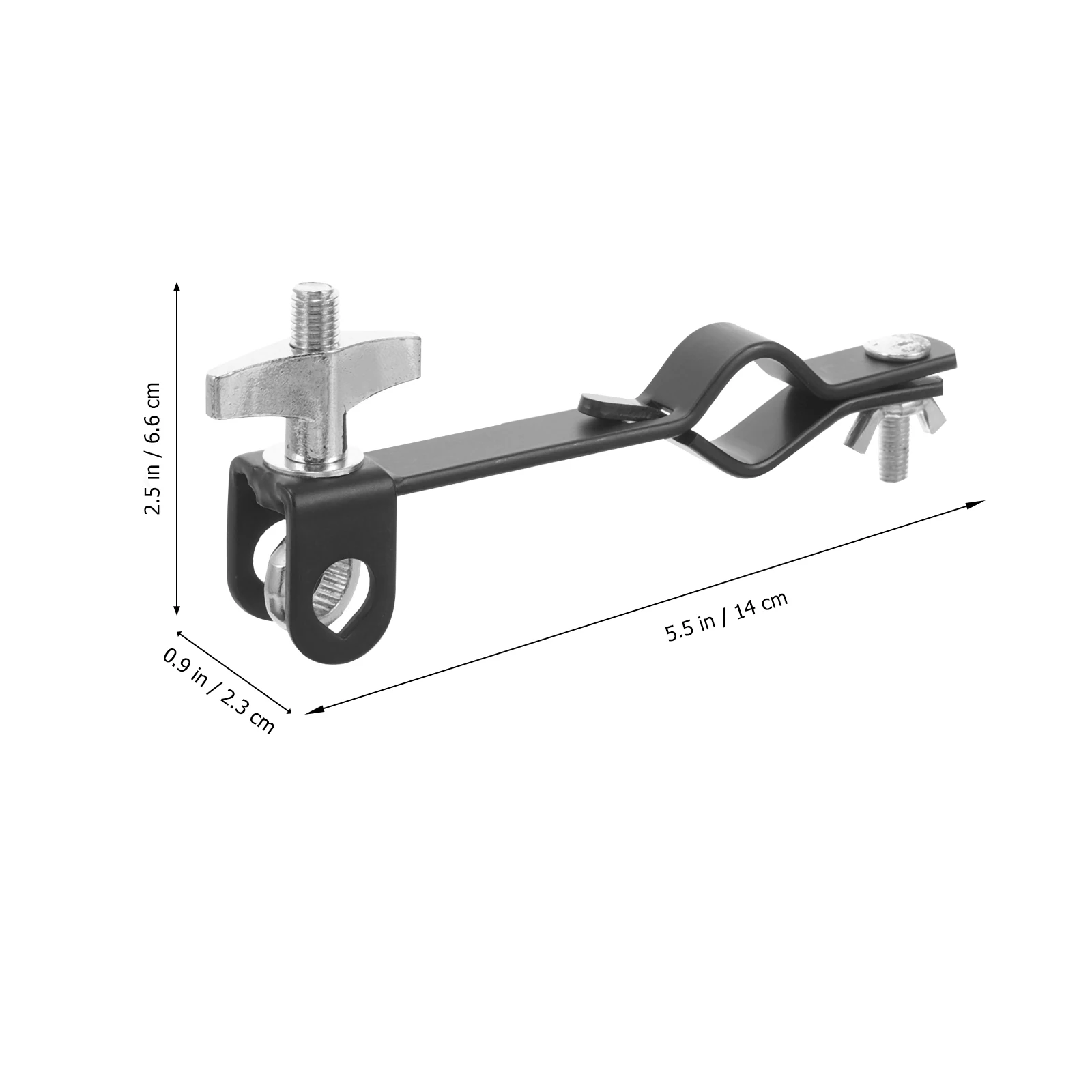 

Cowbell Stand Percussion Bracket Elevated Adjustable Metal Clip Mounting Holder for Drums