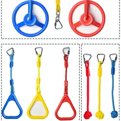 Children Ring Swing Outdoor Exercise Toy Family Game Pull Ring Backyard Parent-child Interaction Toy Kids Swing Rope Ball