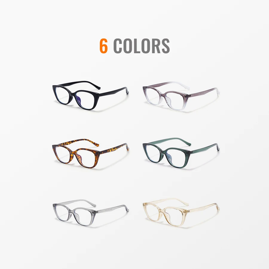 نظارات Toketorism Vintage للنساء مع إطارات النظارات البصرية المضادة للعدسات الزرقاء #3