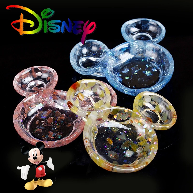 

Disney Mickey Mouse Storage Box Tray Key Door Cosmetics Jewelry Porch Debris Desktop Storage Box Anime Organizer Home Decoration