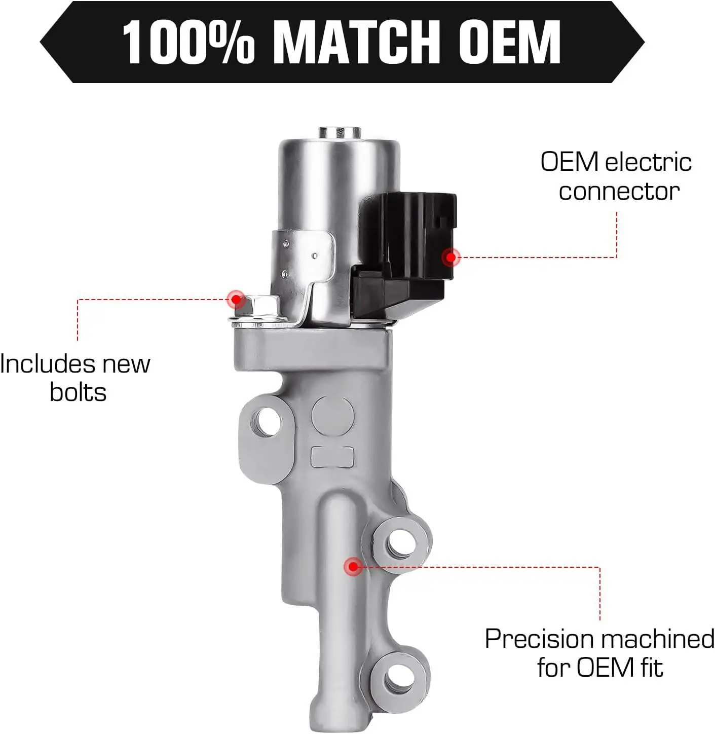 23796EA21B 23796EA22B 23796EA21A زوج L & R صمام متغير التحكم في توقيت VVT الملف اللولبي لـ 2003-2008 إنفينيتي FX35 VV-1010