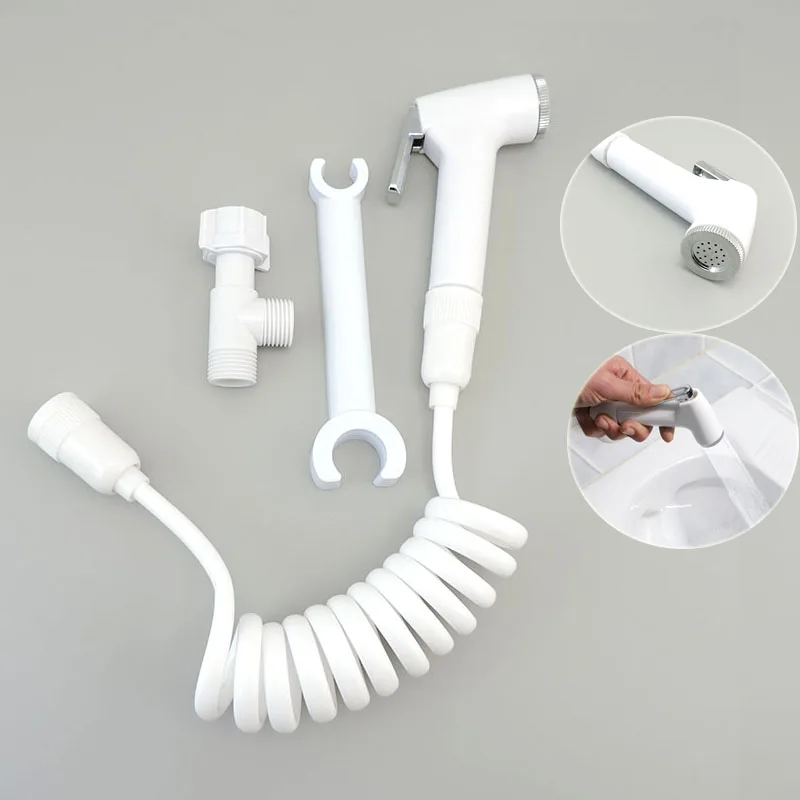 muslim Toilet tank holder Bidet Spray shower head Bathroom faucet ABS Sprayer self Cleaner Valve set