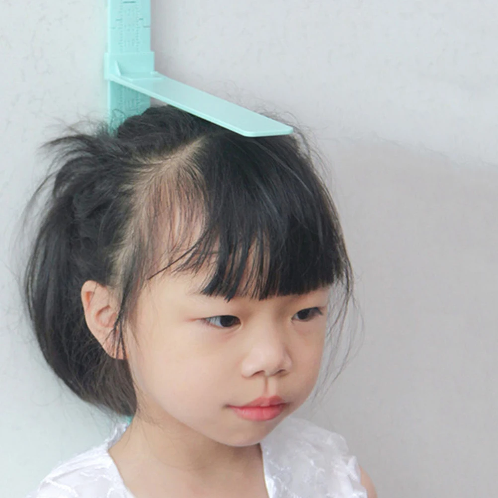 2 Pcs Height Measuring Instrument Kid Growth Chart Movable Sky-blue Abs Childrens Baby