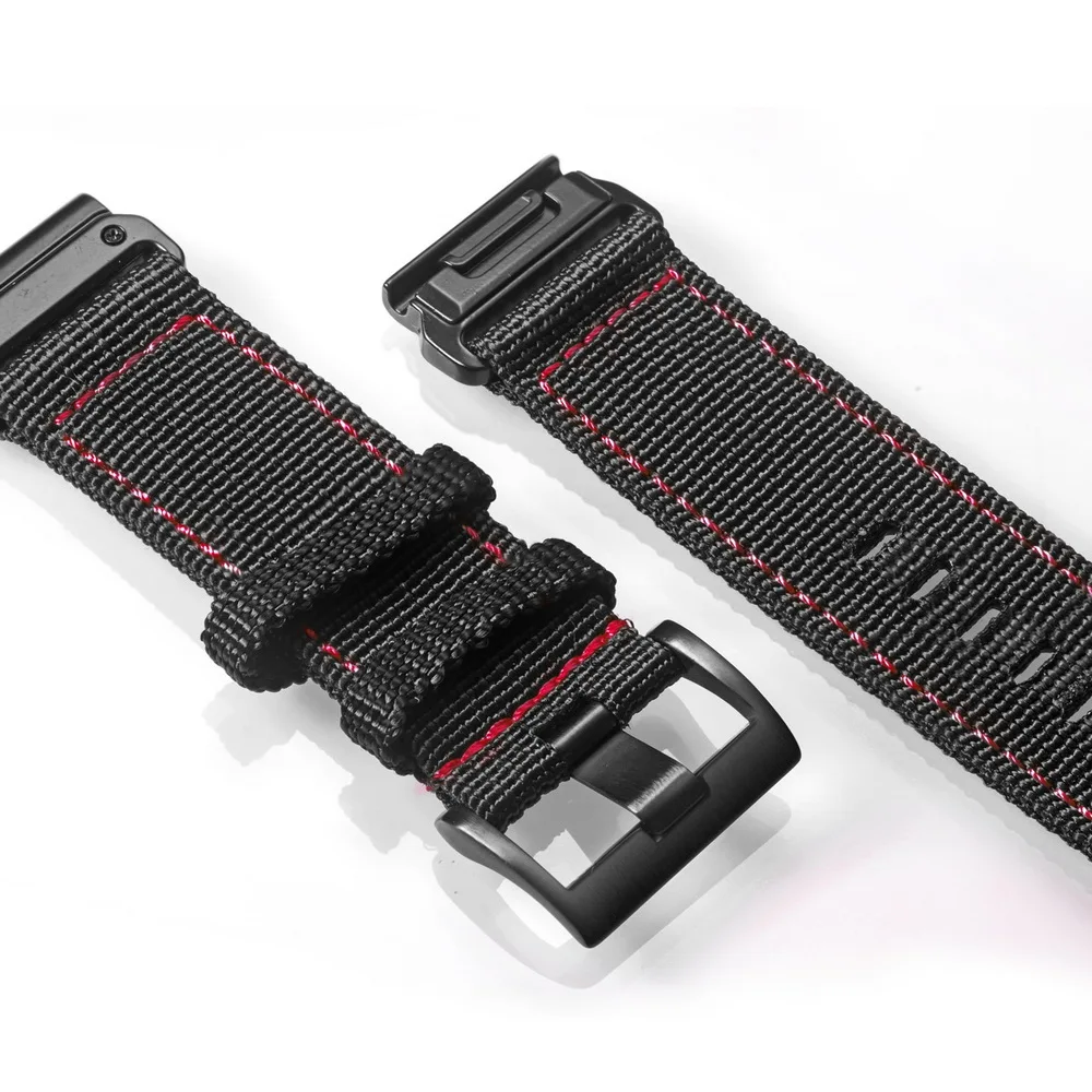 Compatible With Garmin Watch Band Nylon Sports Military Wrist Strap For Fenix/Tactix/Forerunner/Vivoactive/Approach/MARQ/Quatix