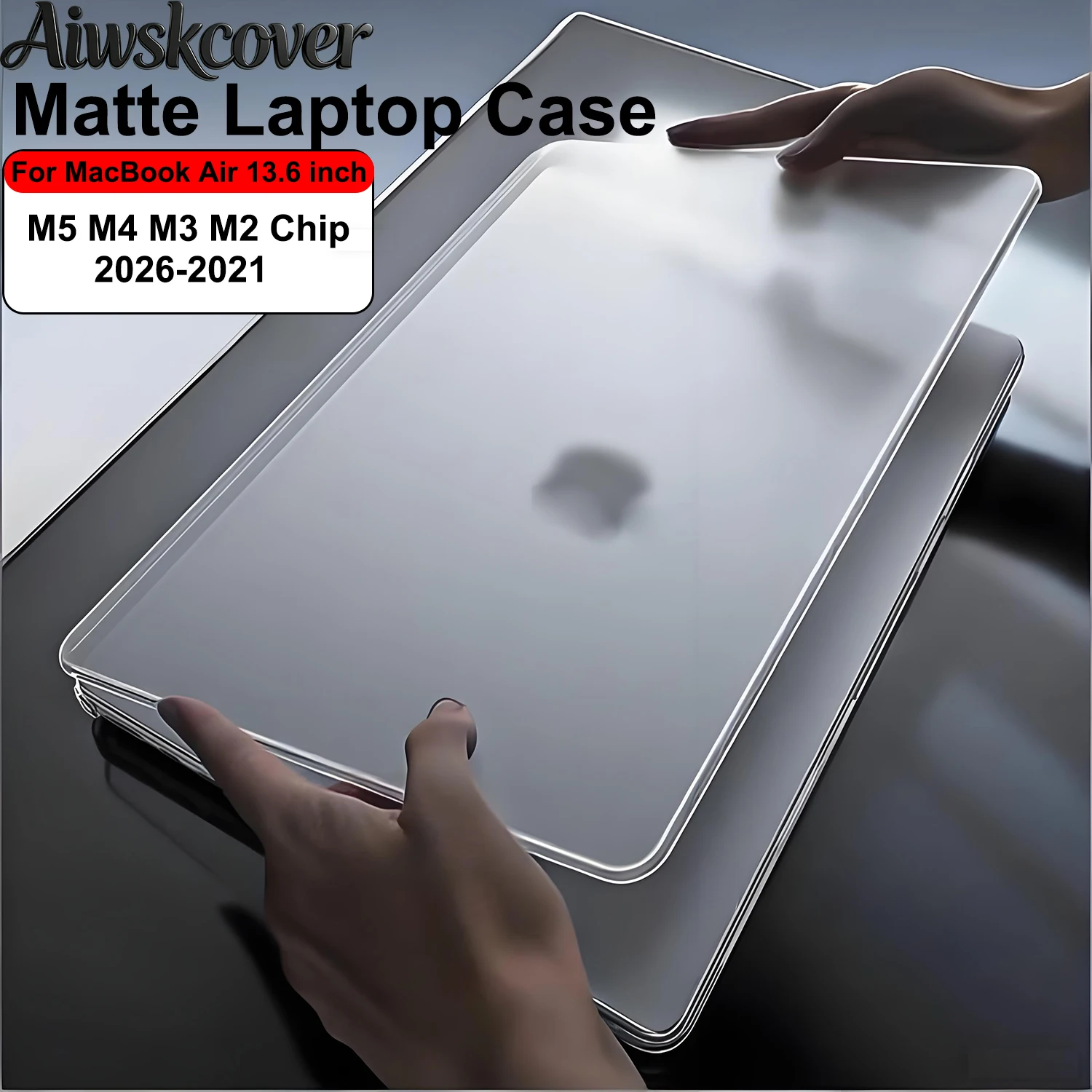 Ultra-Thin Case For MacBook Air 13.6 inch M5 2026 M4 M3 M2 2025-2022 A3449 A3240 A3113 A2681, Hard Shell For Air 13.6 inch M5