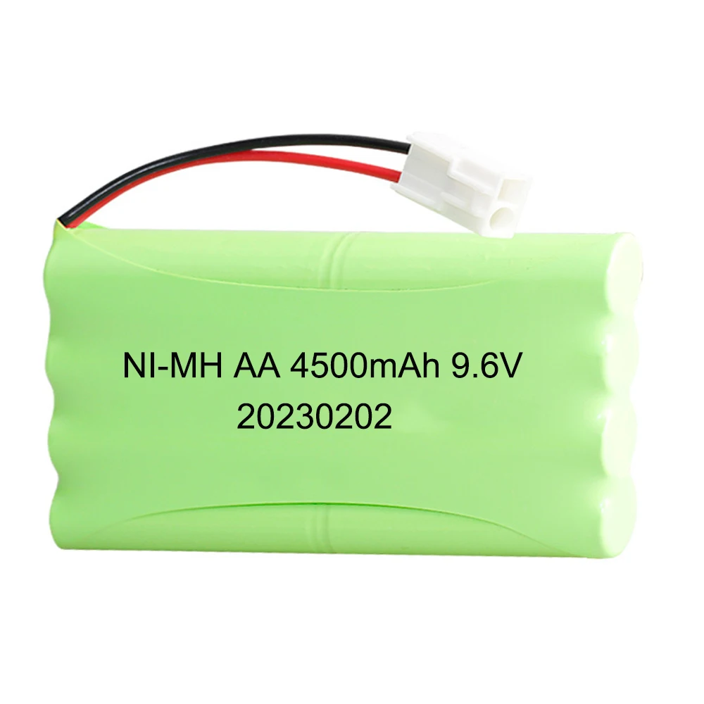 9.6V 4500mah Rechargeable Battery For Rc toys Car Tanks Robots Gun NiMH Battery AA 9.6v 2400mah Batteries Pack For Rc Boat parts