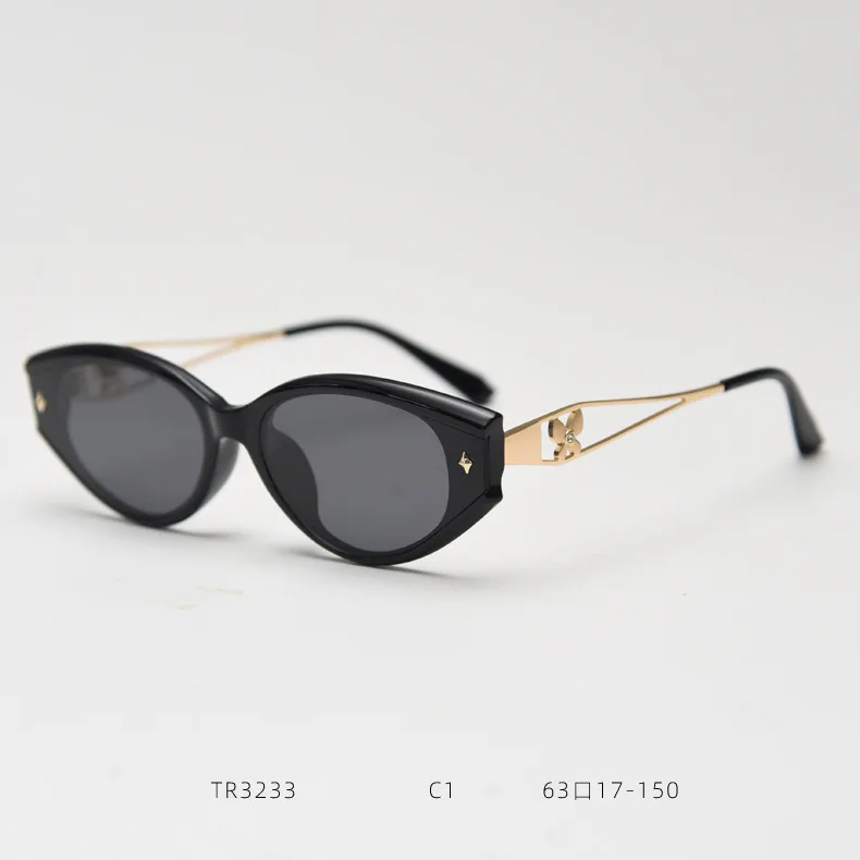

2025 Cat Eye Polarized Sunglasses Women Vintage Nylon Alloy Legs New Classic Goggle Sun Glasses Oculos De Sol Feminino UV400