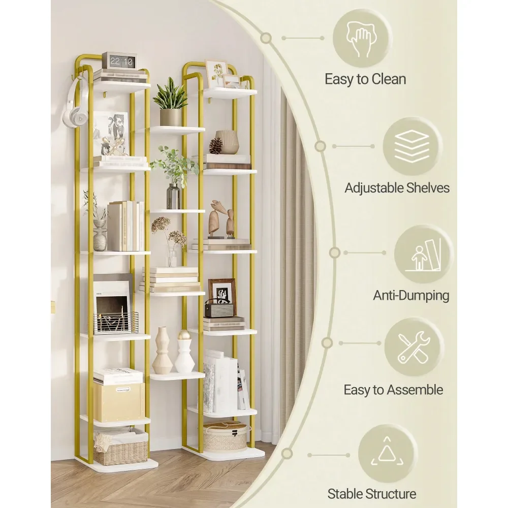 

Vertical Shoe Rack,10 Tier Narrow Shoe Shelves, Wood Shoe Organizer For Closet, Entryway, Shoe Tower For Small Spaces, Free Sta
