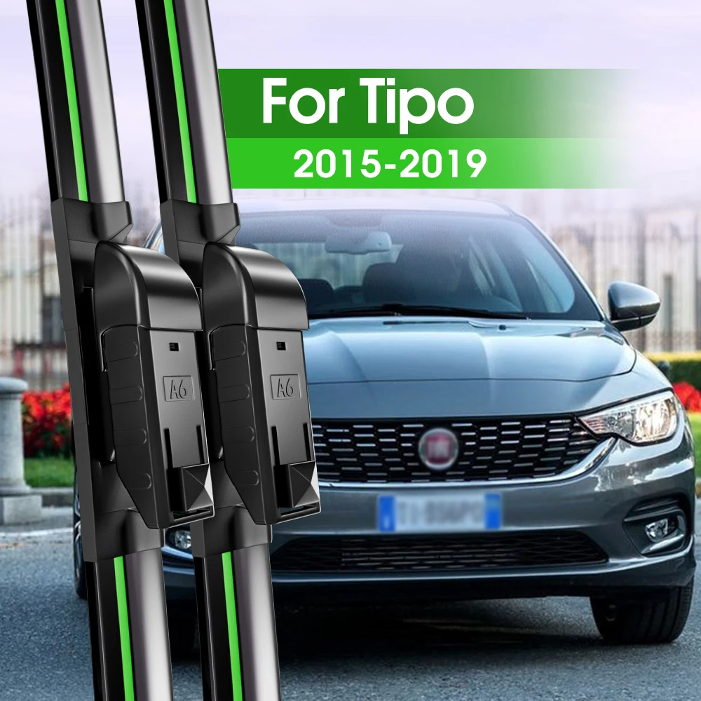 

2pcs Front Windshield Wiper Blades For Fiat Tipo 2015-2019 2016 2017 2018 Windscreen Window Accessories