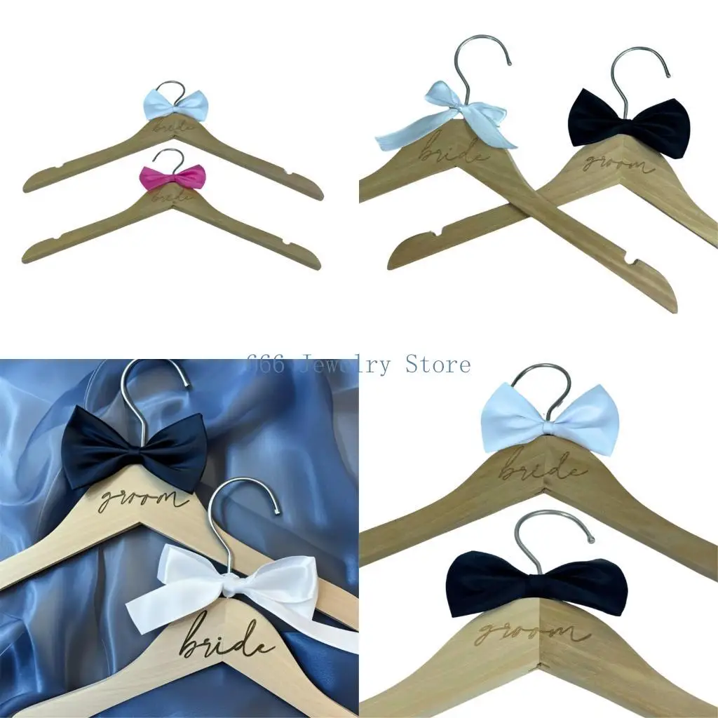 

F2TD 2 шт. вешалка для свадебного платья Многофункциональный крючок деревянная рамка вешалка для одежды для женихов