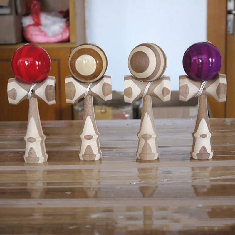 Wooden Kendama Funny Splicing Skill Creative Kendama Skill Ball For Yard Stadium Home Park Sword Ball