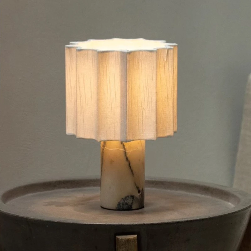 

Nordic Designer Marble Table Lamps with Touch Switch USB Charging Minimalist Modern Light Fixtures Living Room Bedroom Bedside