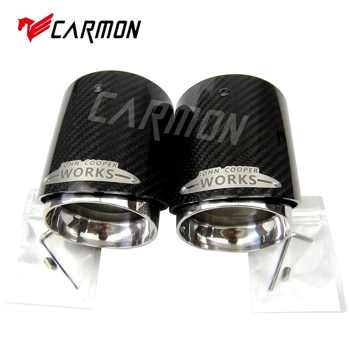 Carbon Fiber Mini Exhaust Tip Muffler Tips Fit for Mini Cooper R55 R56 R57 R58 R59 R60 R61 F54 F55 F56 F57 F60 Mini Muffler Tip