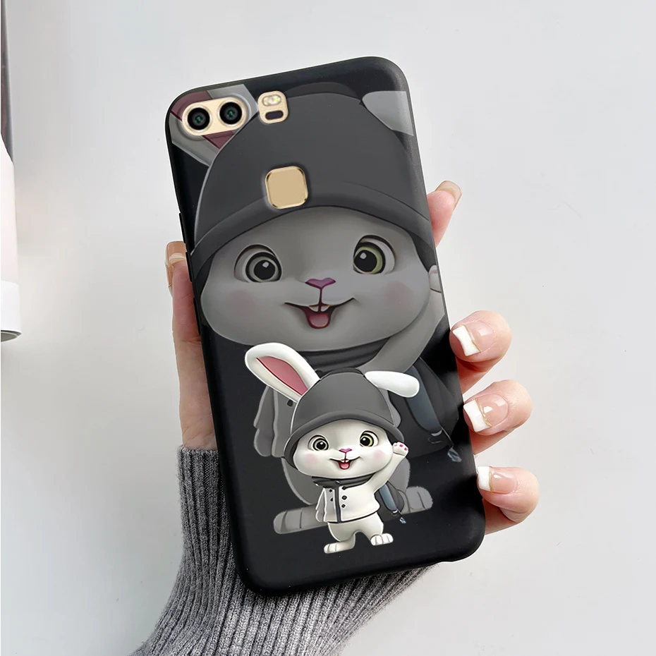 Case For Huawei P9 EVA-L09 EVA-L19 EVA-L29 5.2 inch Cover Cute Bear Cartoon Frog Silicone Soft TPU Protective Phone Cases Coque